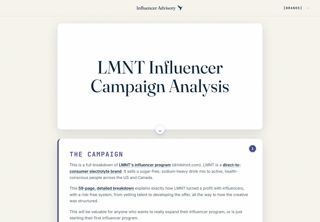 The LMNT analysis